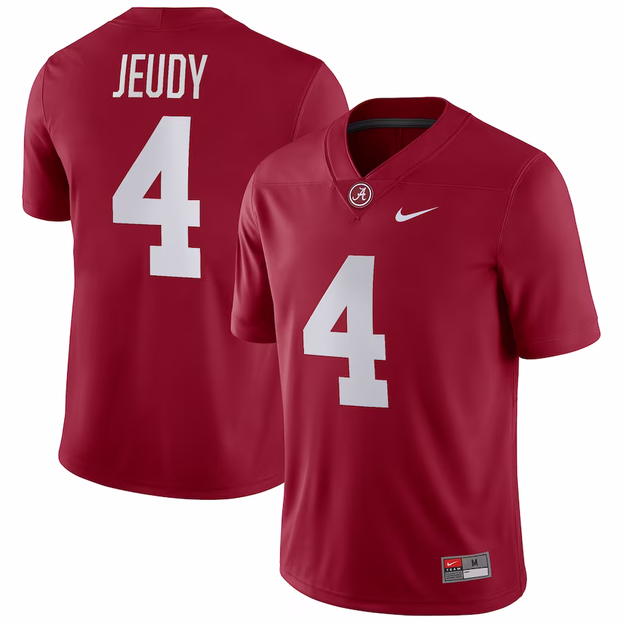 Jerry Jeudy Alabama Crimson Tide Nike Player Game Jersey - Crimson