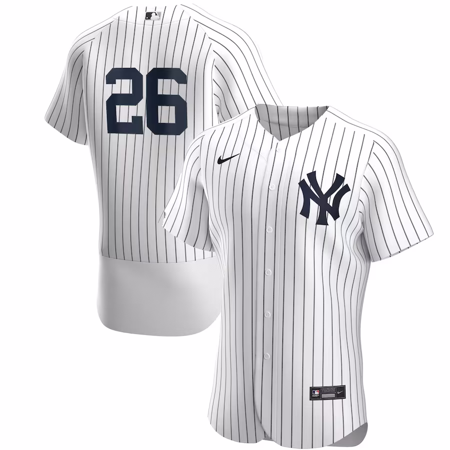 Men's New York Yankees DJ LeMahieu Nike White/Navy Home Authentic Player Jersey