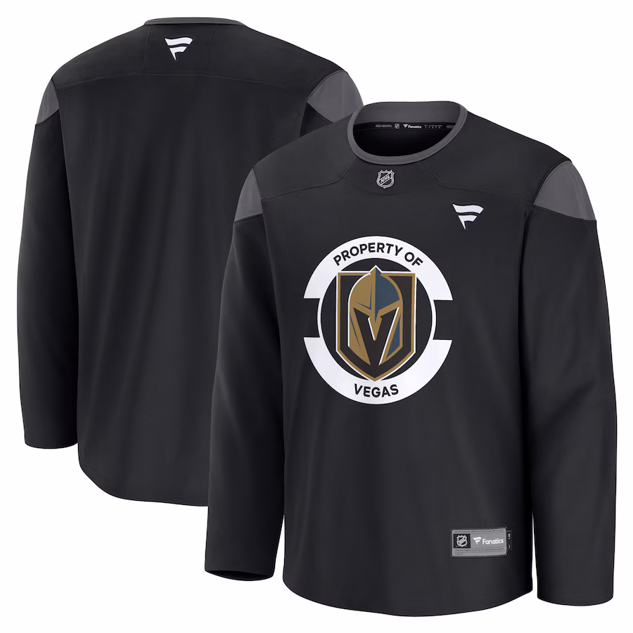 Men's Vegas Golden Knights Fanatics Black Team Practice Jersey