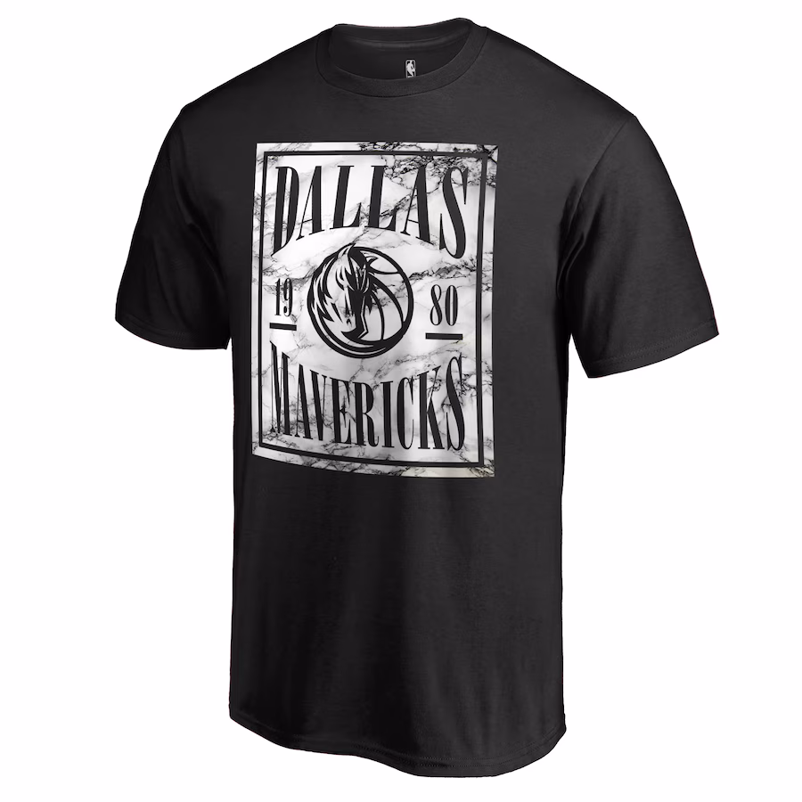 Men's Dallas Mavericks Black Court Vision T-Shirt