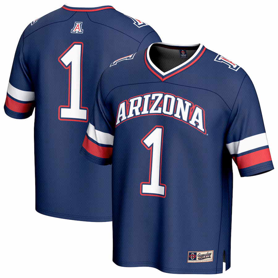 Unisex GameDay Greats #1 Navy Arizona Wildcats Collegiate Football Fashion Jersey
