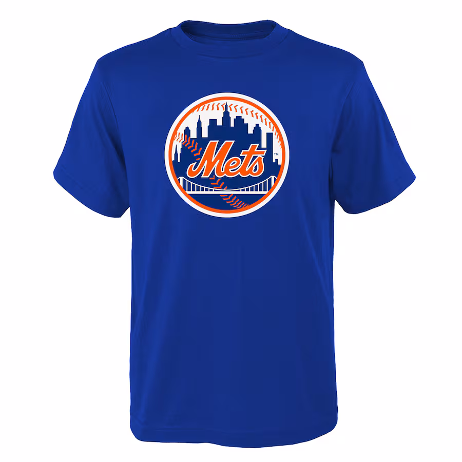 Youth New York Mets Royal Logo Primary Team T-Shirt