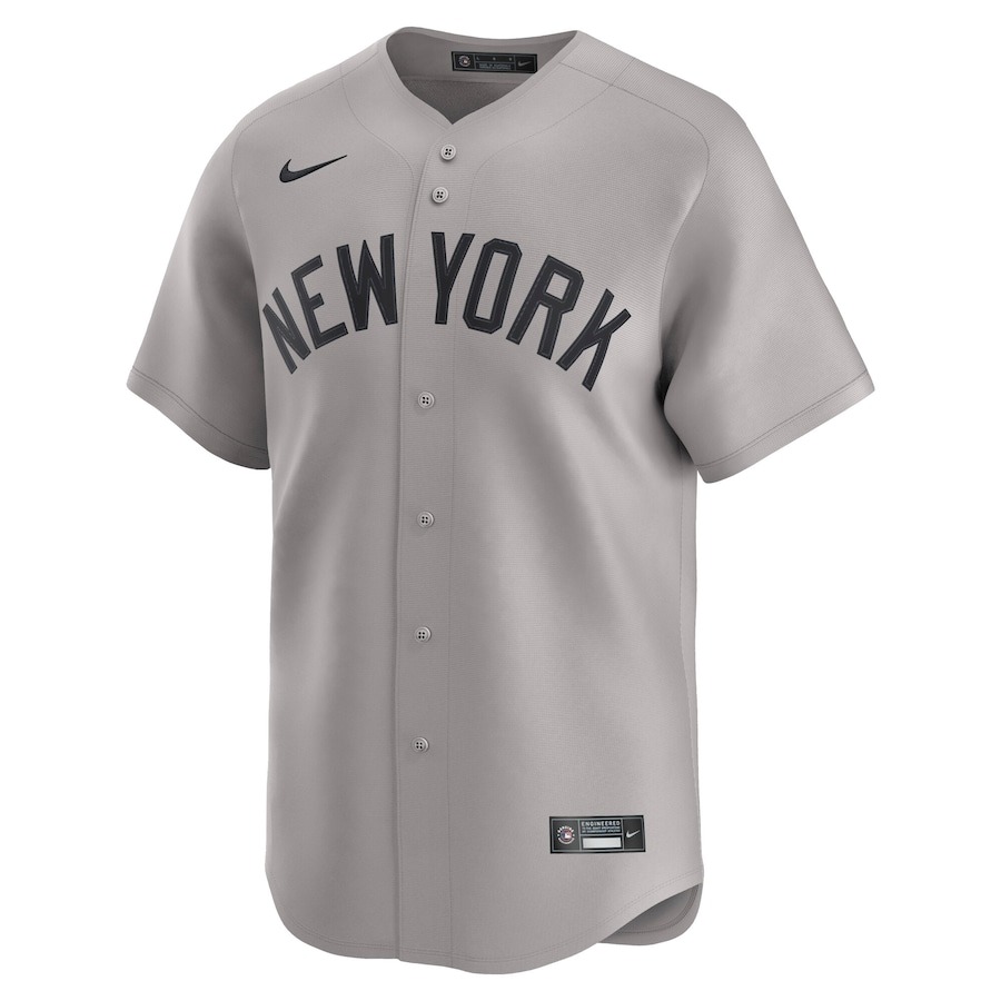 Men's New York Yankees Nike Gray Away Limited Custom Jersey