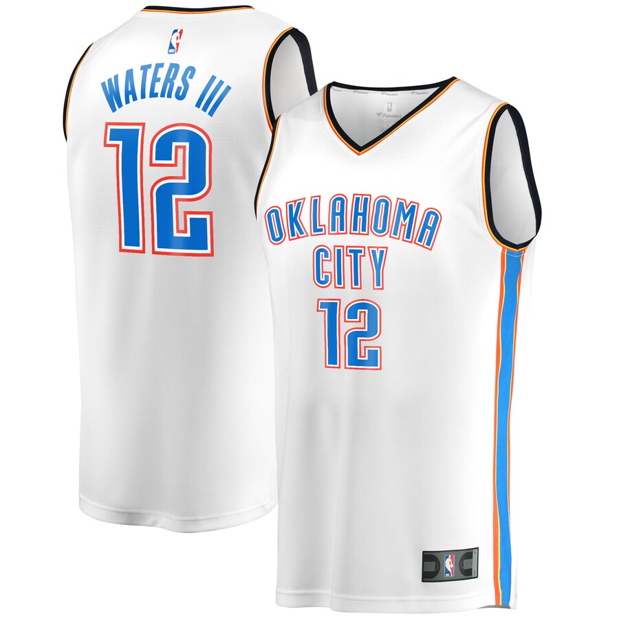 Men's Oklahoma City Thunder Lindy Waters III Fanatics White Fast Break Player Jersey - Association Edition