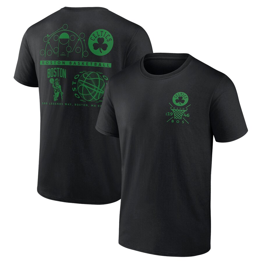 Men's Boston Celtics Black Street Collective T-Shirt