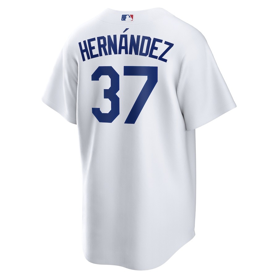 Men's Los Angeles Dodgers Teoscar Hernández Nike White Home Limited Player Jersey