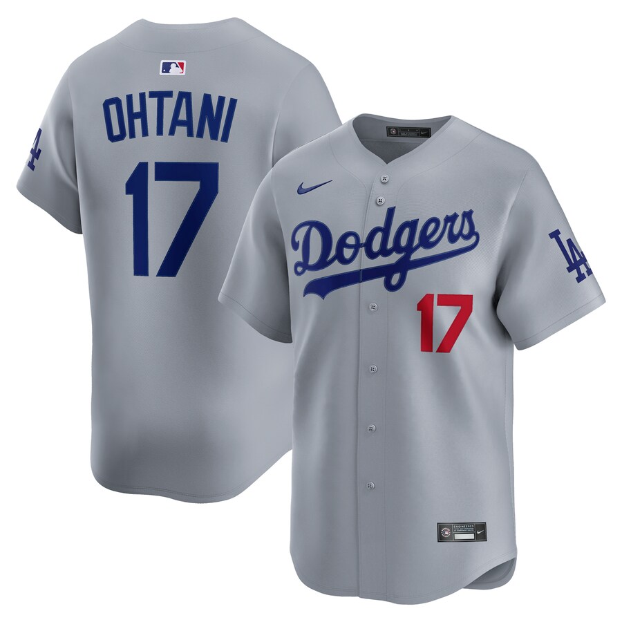 Men's Los Angeles Dodgers Shohei Ohtani Nike Gray Road Alternate