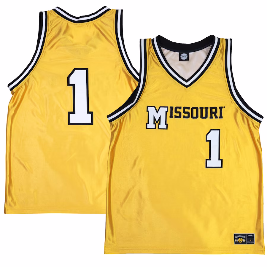 Missouri Tigers 1988/89 Basketball Legacy Jersey - Gold