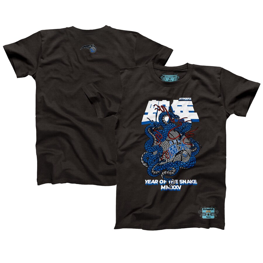 Unisex Orlando Magic NBALab x Hyperfly Heather Black Year of the Snake Lunar New Year Collection T-Shirt