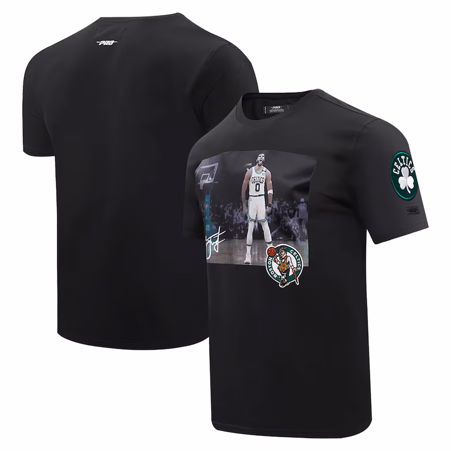 Men's Boston Celtics Jayson Tatum Pro Standard Black Player Unguardable T-Shirt