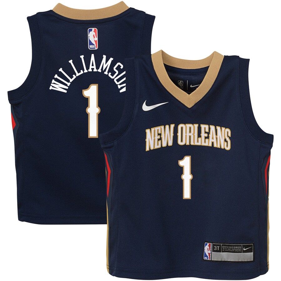 Toddler New Orleans Pelicans Zion Williamson Nike Navy Swingman Player Jersey - Icon Edition