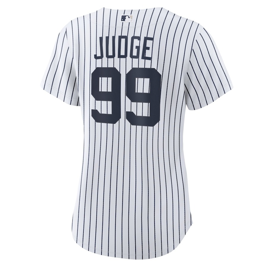 Women's New York Yankees Aaron Judge Nike White 2024 World Series Home Replica Player Jersey