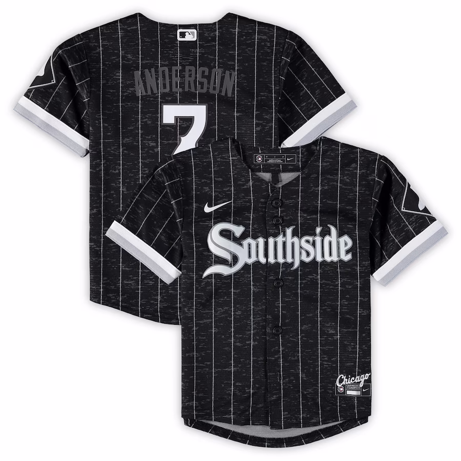 Toddler Chicago White Sox Tim Anderson Nike Black City Connect Replica Player Jersey