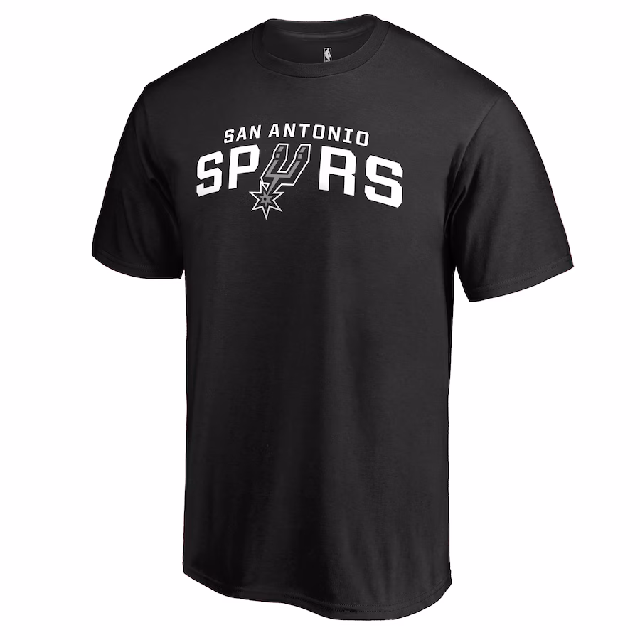 Men's San Antonio Spurs Black Secondary Logo T-Shirt