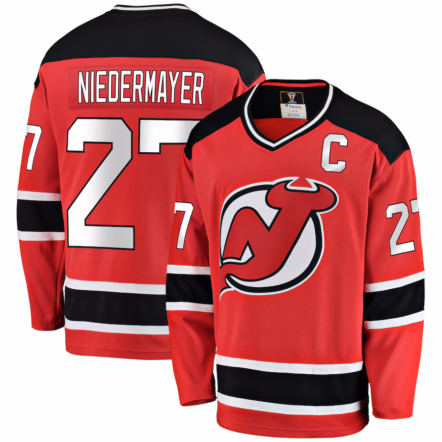 Men's New Jersey Devils Scott Niedermayer Fanatics Red Premier Breakaway Retired Player Jersey