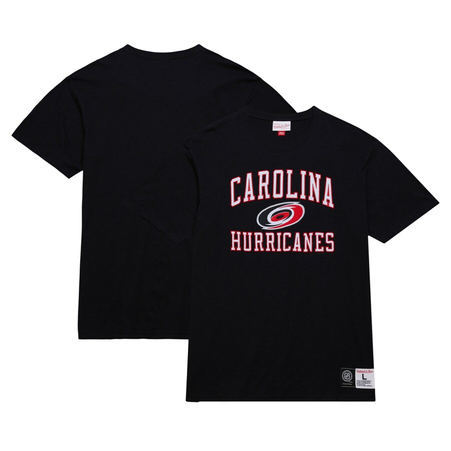 Men's Carolina Hurricanes Mitchell & Ness Black Legendary Slub T-Shirt