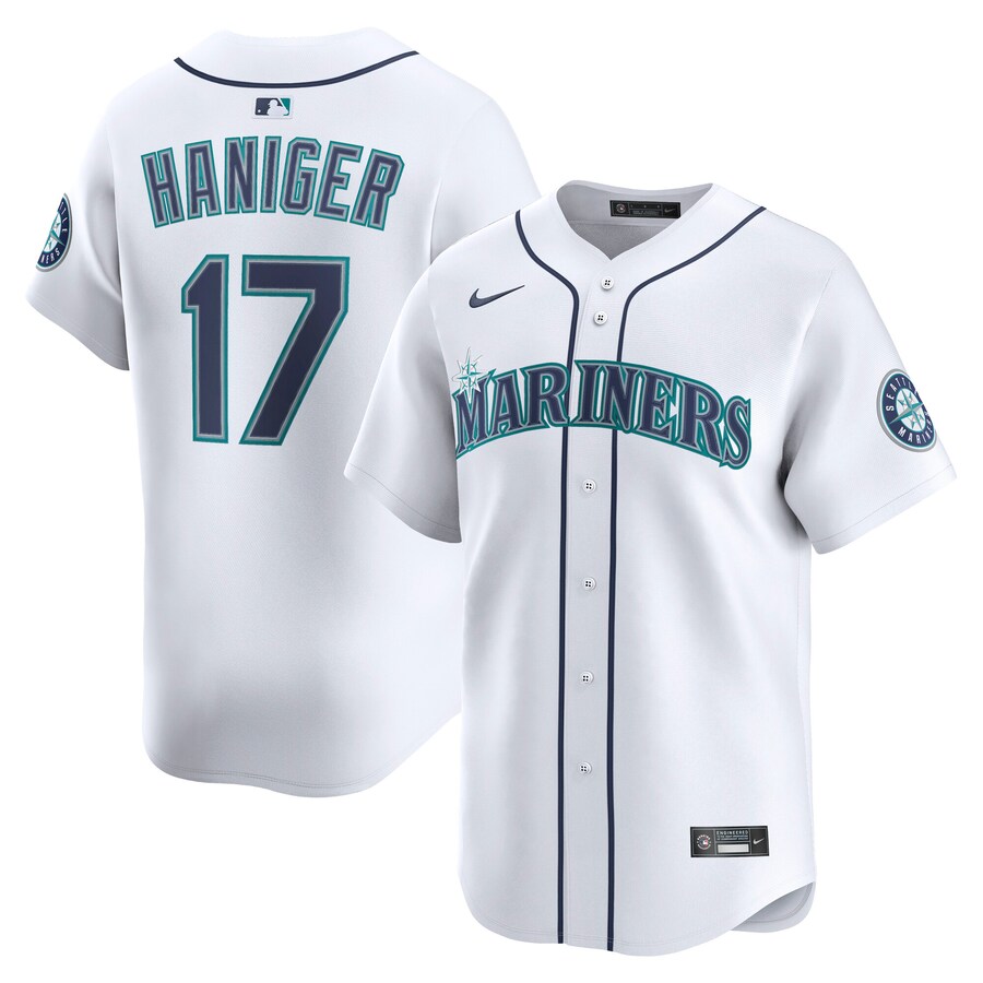 Men's Seattle Mariners Mitch Haniger Nike White Alternate Limited Player Jersey