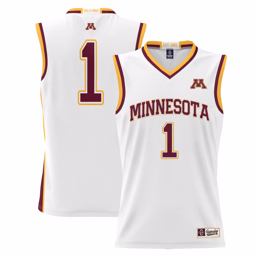 #1  Minnesota Golden Gophers GameDay Greats  Lightweight Basketball Jersey - White
