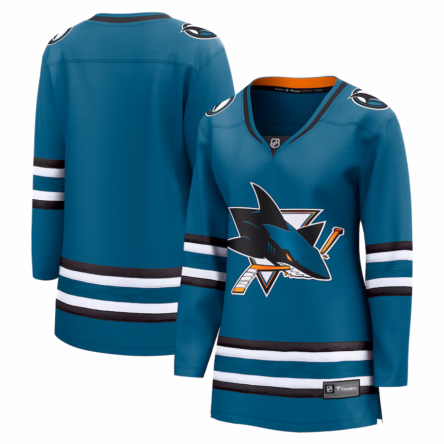 Women's San Jose Sharks Fanatics Teal Home Breakaway Jersey