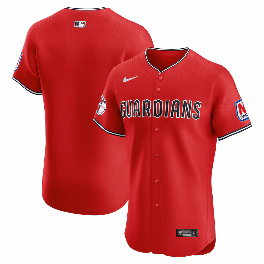 Men's Cleveland Guardians  Nike Red Alternate  Elite Jersey
