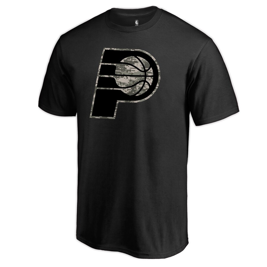 Men's Indiana Pacers Black Cloak Camo T-Shirt