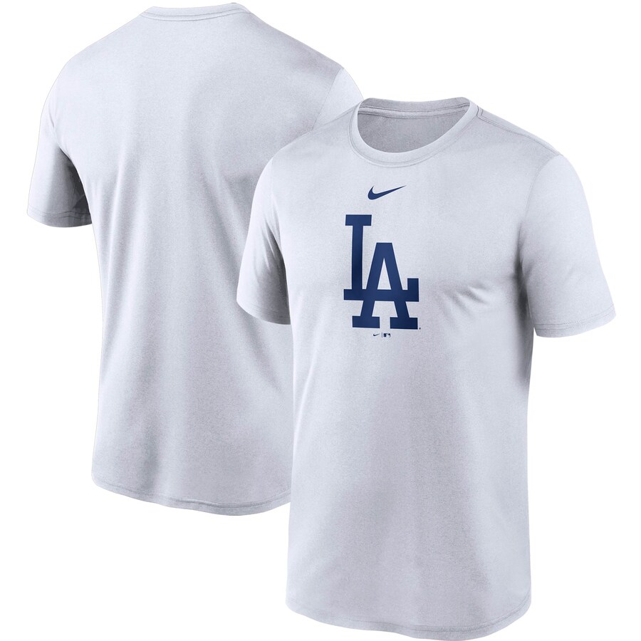Men's Los Angeles Dodgers Nike White Large Logo Legend Performance T-Shirt