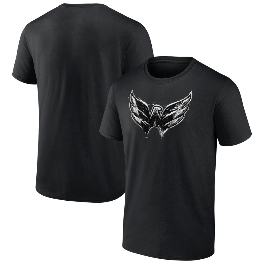 Men's Washington Capitals Black Iced Out T-Shirt