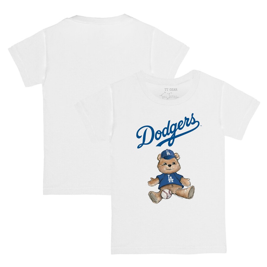 Youth Los Angeles Dodgers Tiny Turnip White Teddy Boy T-Shirt