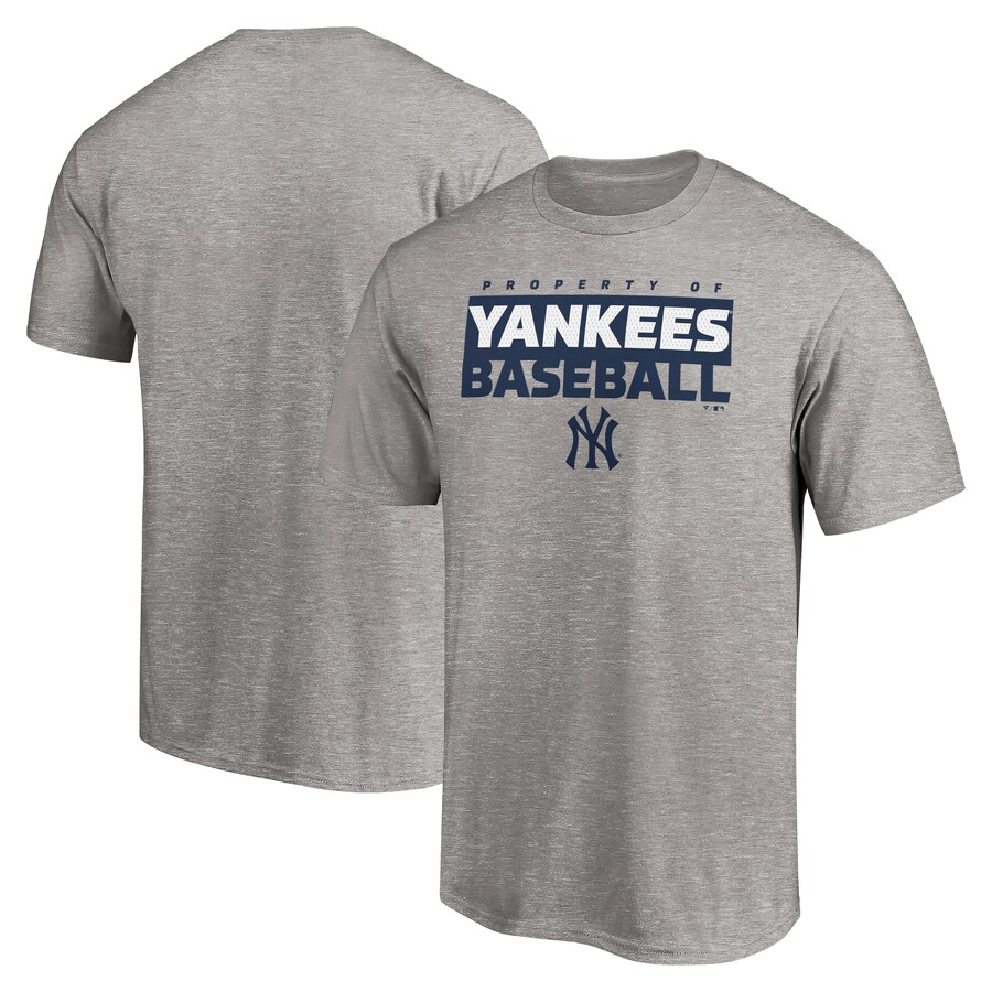 Men's New York Yankees Heather Gray Gain Ground T-Shirt