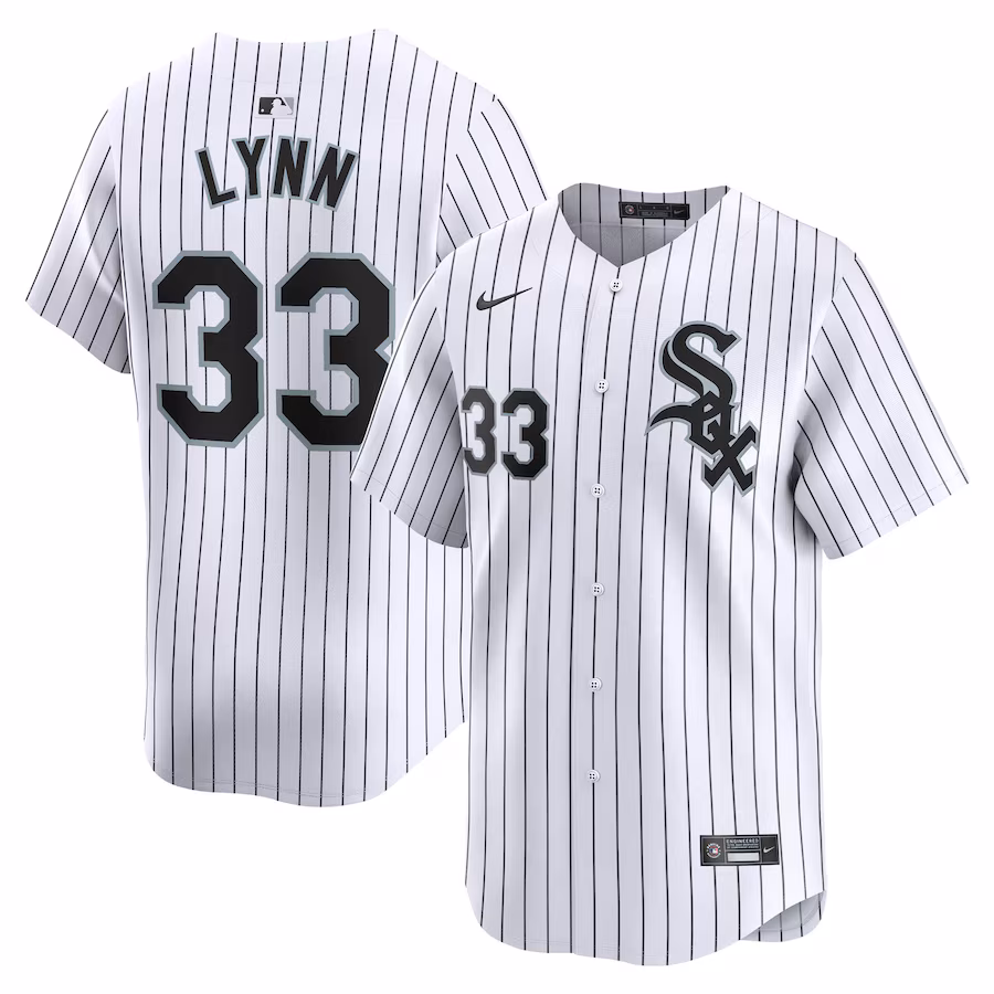 Men's Chicago White Sox Lance Lynn Nike White Home Limited Player Jersey