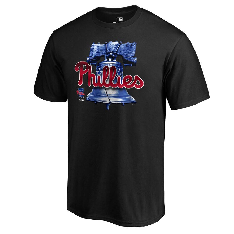 Men's Philadelphia Phillies Black Midnight Mascot T-Shirt