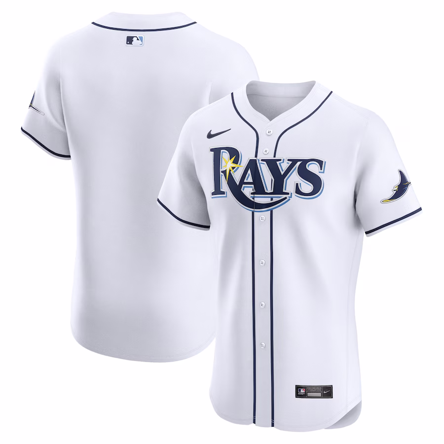 Men's Tampa Bay Rays Nike White Home Elite Jersey