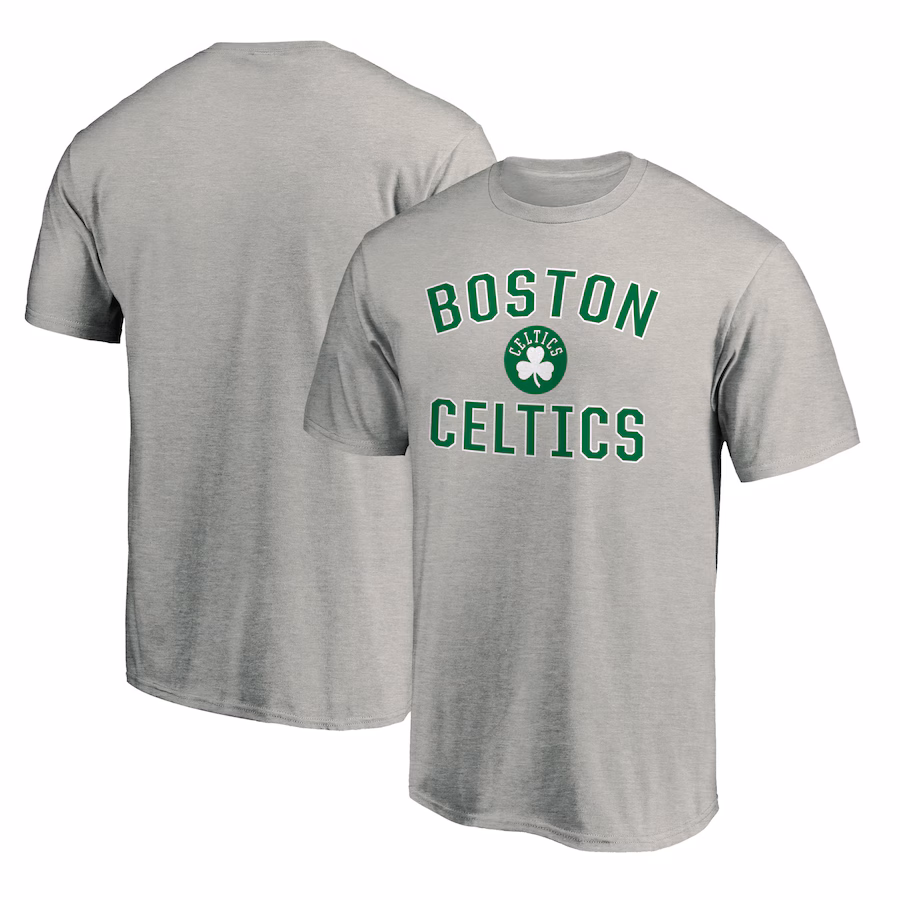 Men's Boston Celtics Heather Gray Victory Arch T-Shirt
