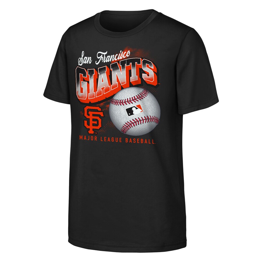 Youth San Francisco Giants Black Outta Here T-Shirt