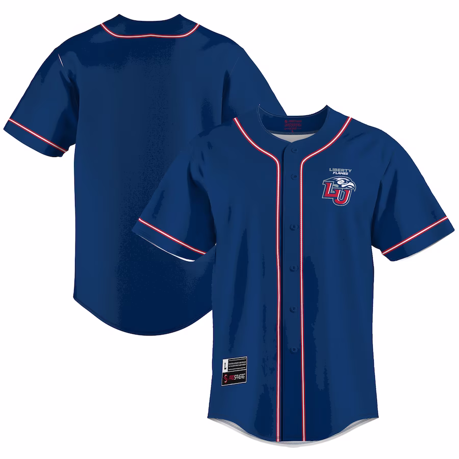Liberty Flames GameDay Greats Lightweight Baseball Jersey - Navy