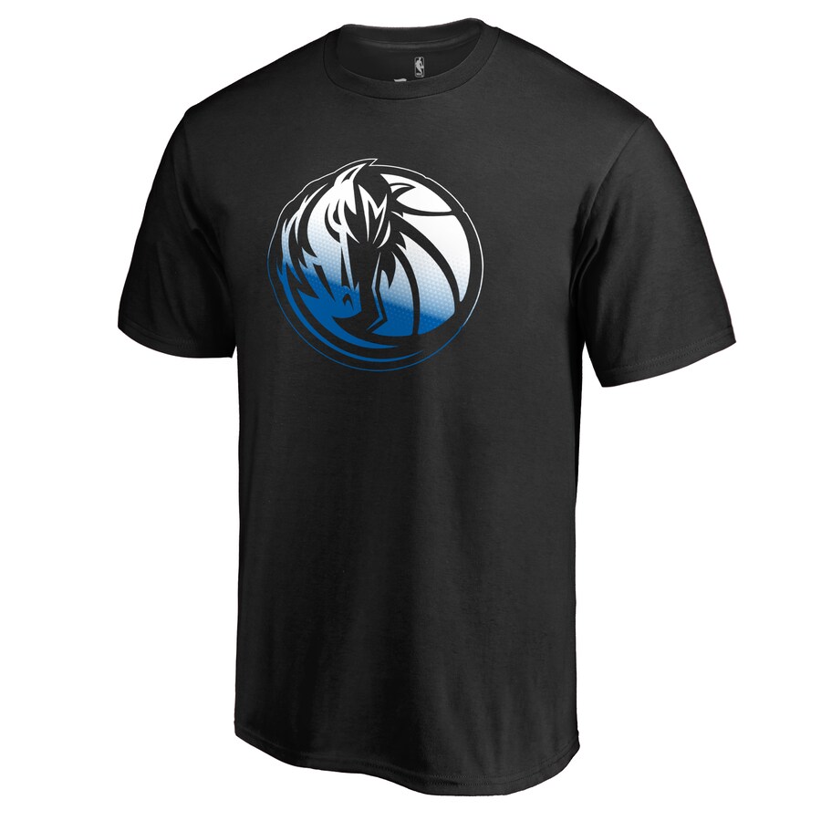 Men's Dallas Mavericks Black Gradient Logo T-Shirt