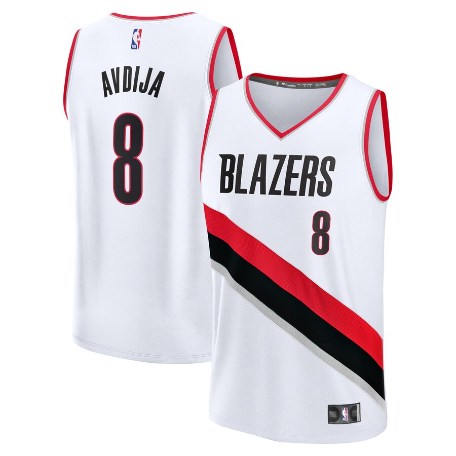 Youth Portland Trail Blazers Deni Avdija Fanatics White Fast Break Replica Player Jersey - Association Edition