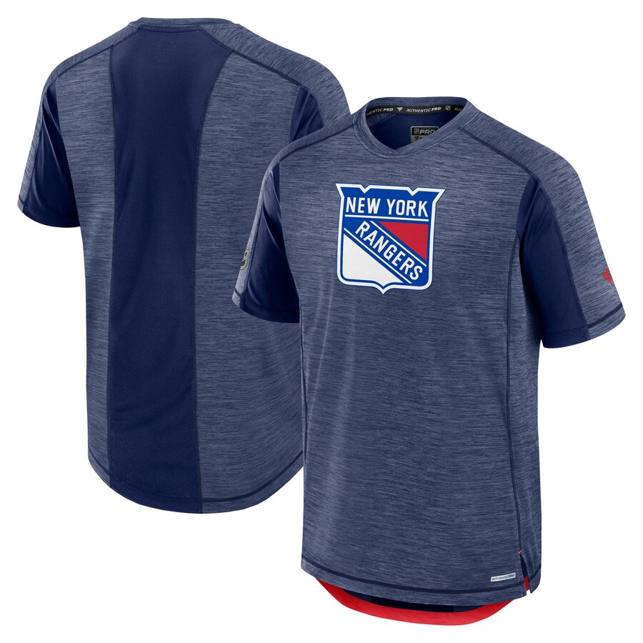 Men's New York Rangers Fanatics Navy Authentic Pro Rink Tech T-Shirt