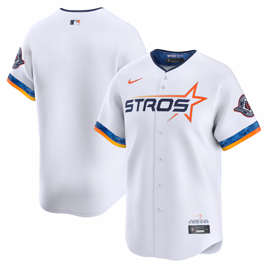 Men's Houston Astros Nike White 2025 City Connect Limited Jersey