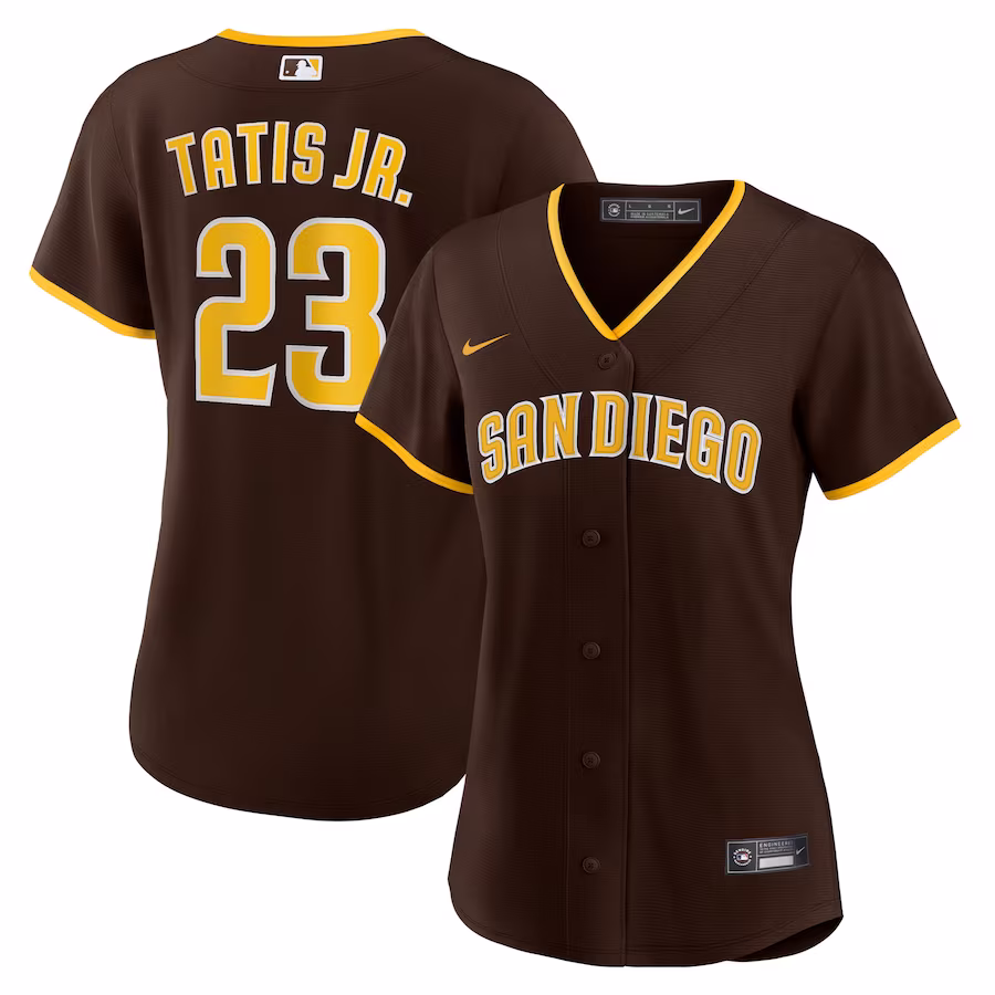 Women's San Diego Padres Fernando Tatís Jr. Nike Brown Road Replica Player Jersey