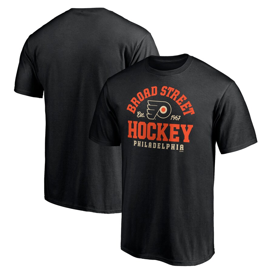 Men's Philadelphia Flyers Black Hometown Collection Broad Street T-Shirt