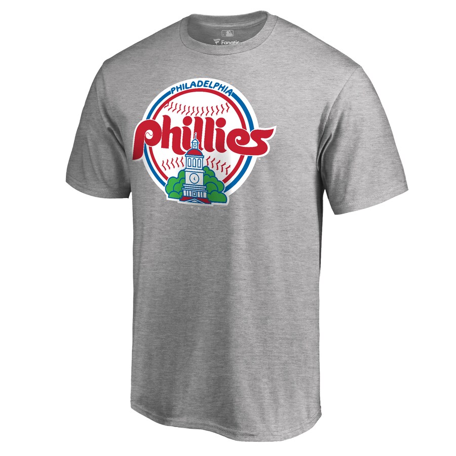 Men's Philadelphia Phillies Ash Cooperstown Collection Forbes T-Shirt