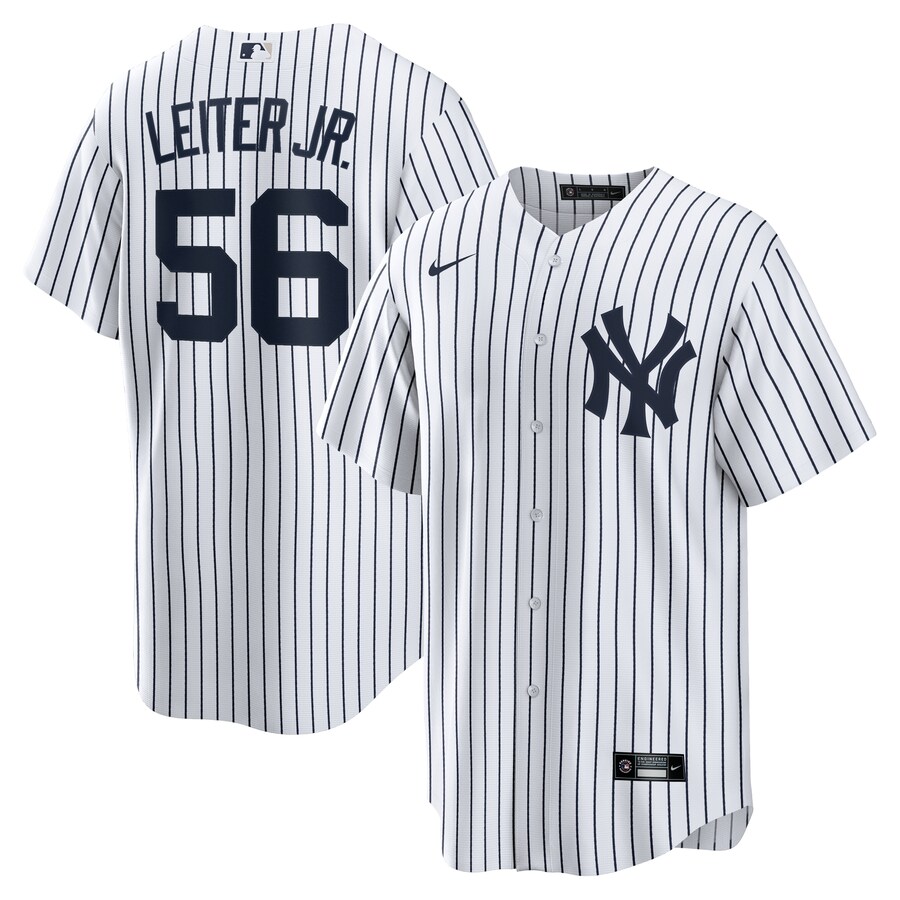 Men's New York Yankees Mark Leiter Jr. Nike White Home Replica Jersey