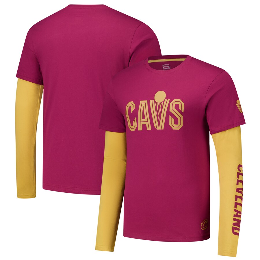 Unisex Cleveland Cavaliers Stadium Essentials Wine Spectator Twofer Long Sleeve  T-Shirt