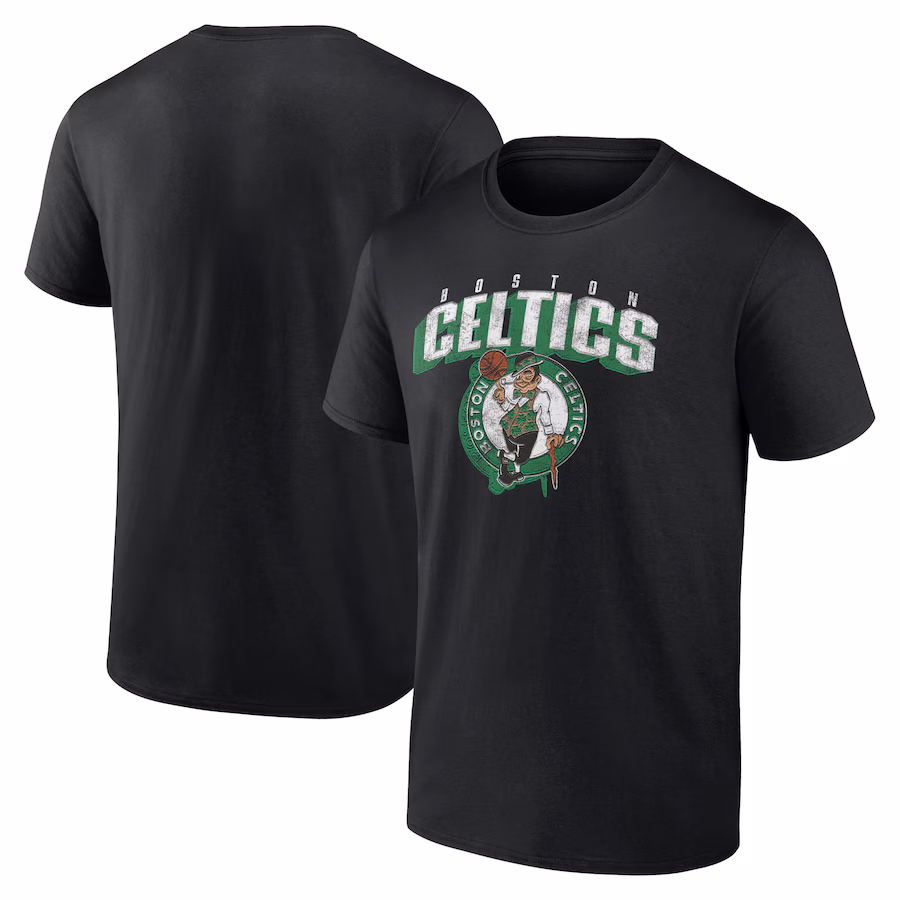 Men's Boston Celtics Black Breakaway Dunk T-Shirt