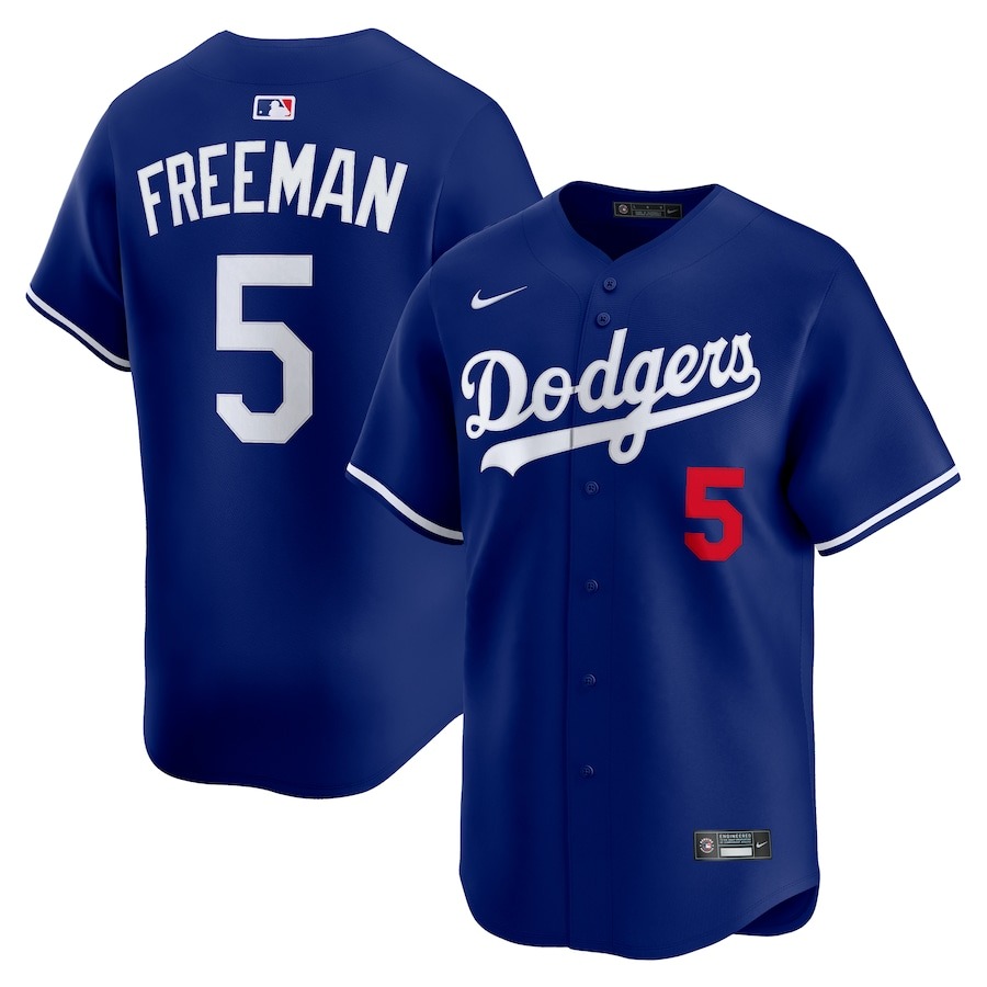 Youth Los Angeles Dodgers Freddie Freeman Nike Royal Alternate Limited Player Jersey