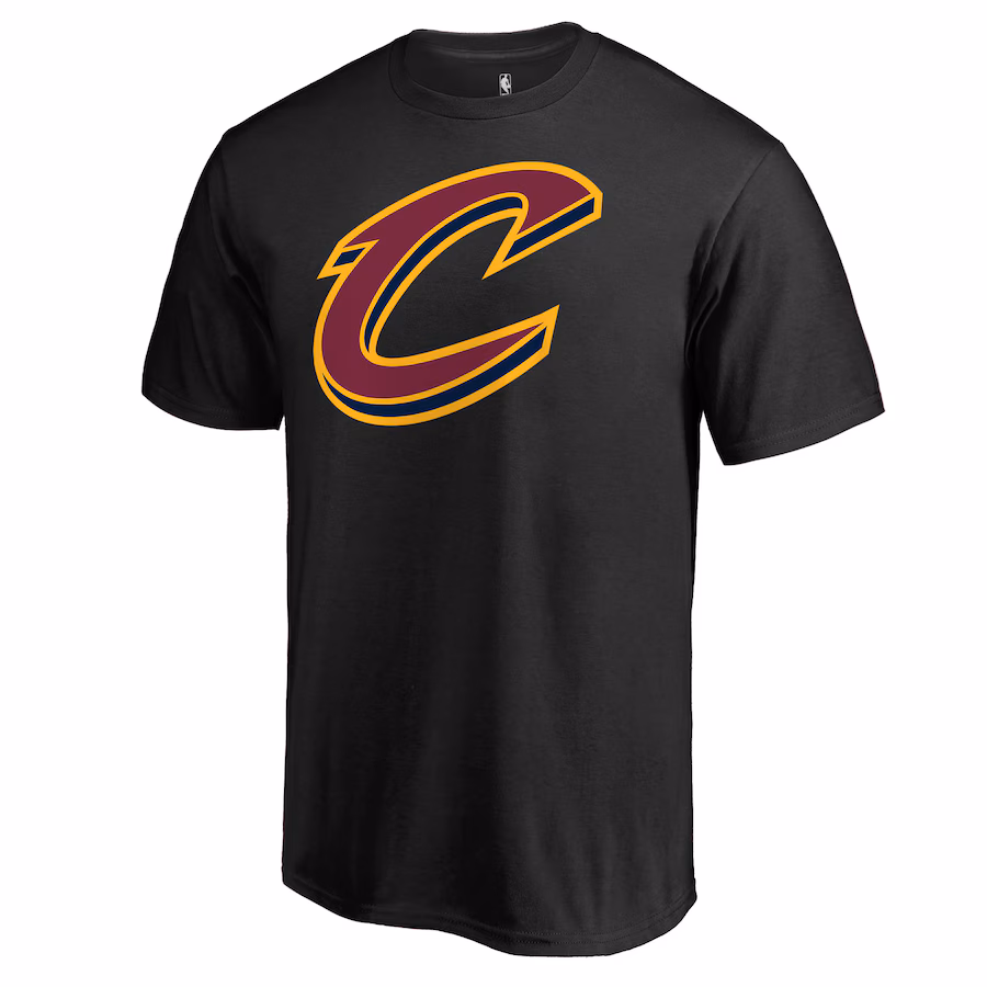 Men's Cleveland Cavaliers Black Secondary Logo T-Shirt