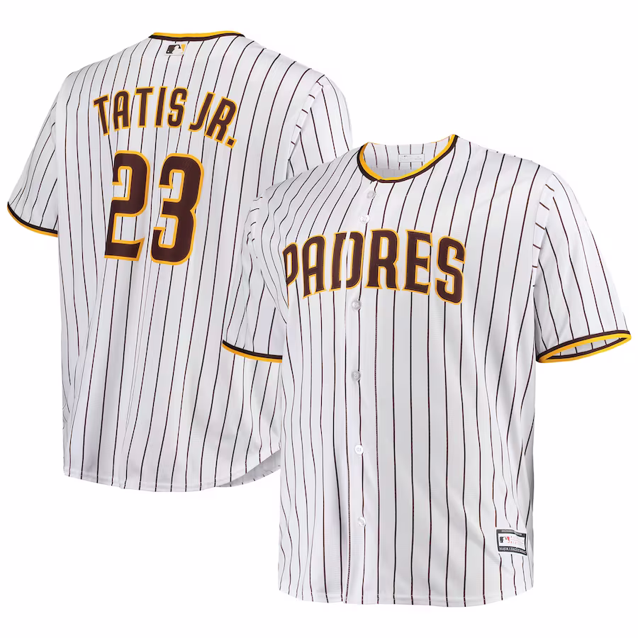 Men's San Diego Padres Fernando Tatis Jr. White Big & Tall Replica Player Jersey