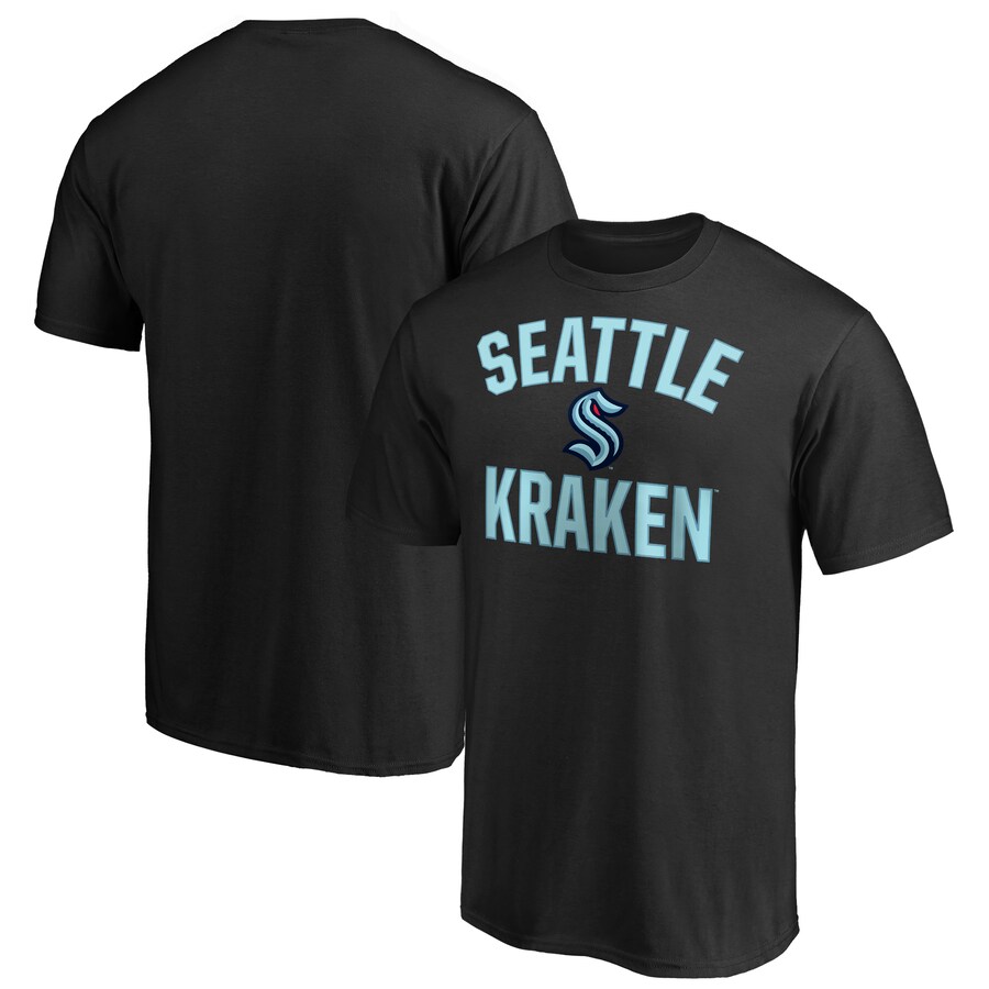 Men's Seattle Kraken Fanatics Black Victory Arch T-Shirt