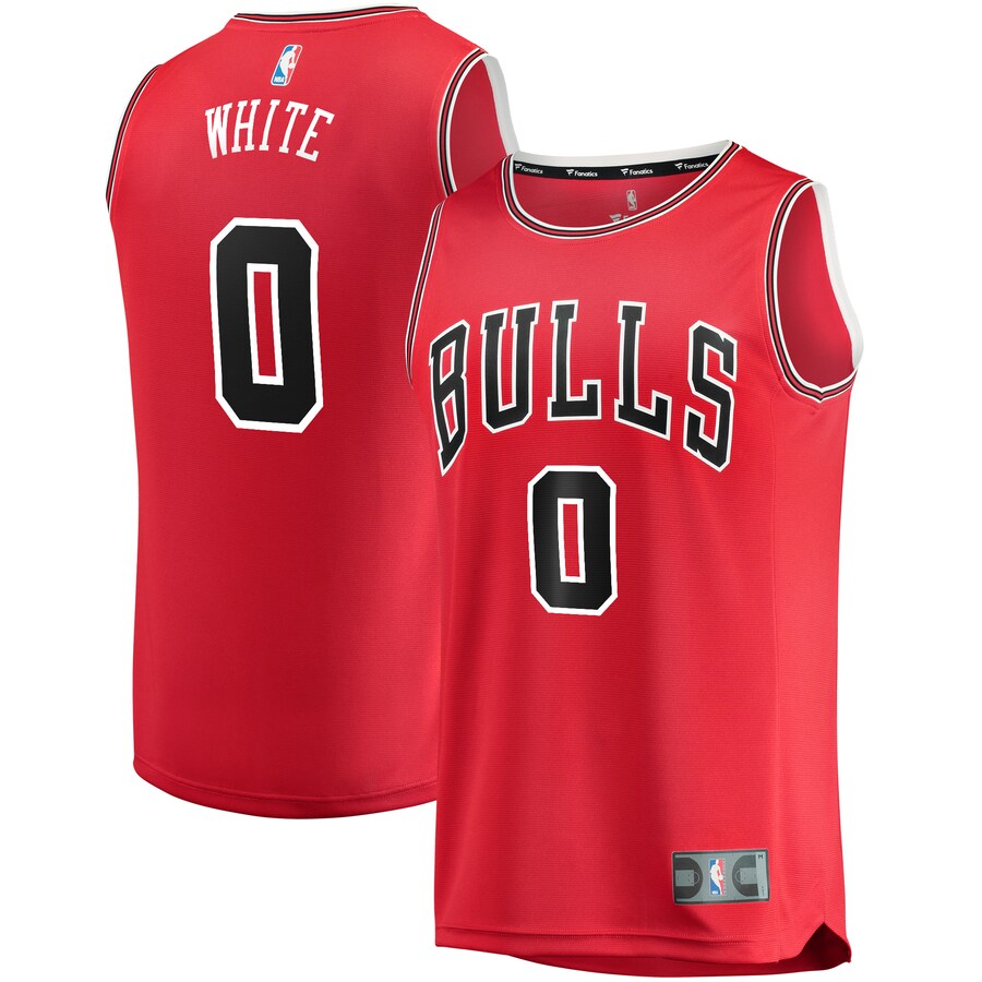 Men's Chicago Bulls Coby White Fanatics Red Replica Fast Break Jersey - Icon Edition
